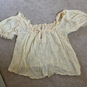 Billabong Puff Sleeve Crop T shirt